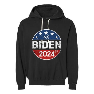 Biden 2024 Joe Biden 46th President 47th  Garment-Dyed Fleece Hoodie