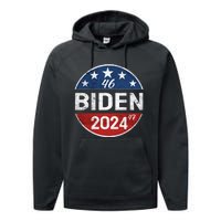 Biden 2024 Joe Biden 46th President 47th  Performance Fleece Hoodie