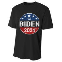 Biden 2024 Joe Biden 46th President 47th  Performance Sprint T-Shirt