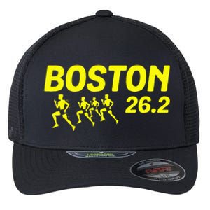 Boston 26.2 Miles Running Marathon Friend Support Gifts Flexfit Unipanel Trucker Cap