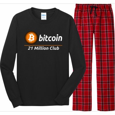 Bitcoin 21 Million Club, Cool Bitcoin, Cryptocurrency, Blockchain Long Sleeve Pajama Set