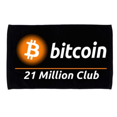 Bitcoin 21 Million Club, Cool Bitcoin, Cryptocurrency, Blockchain Microfiber Hand Towel