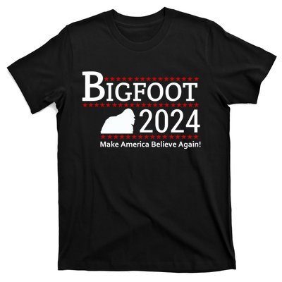 Bigfoot 2024 Make America Believe Again! T-Shirt