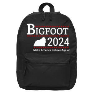 Bigfoot 2024 Make America Believe Again! 16 in Basic Backpack