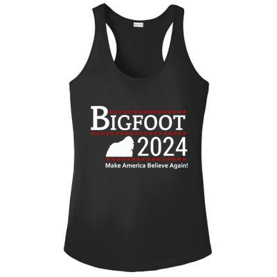 Bigfoot 2024 Make America Believe Again! Ladies PosiCharge Competitor Racerback Tank