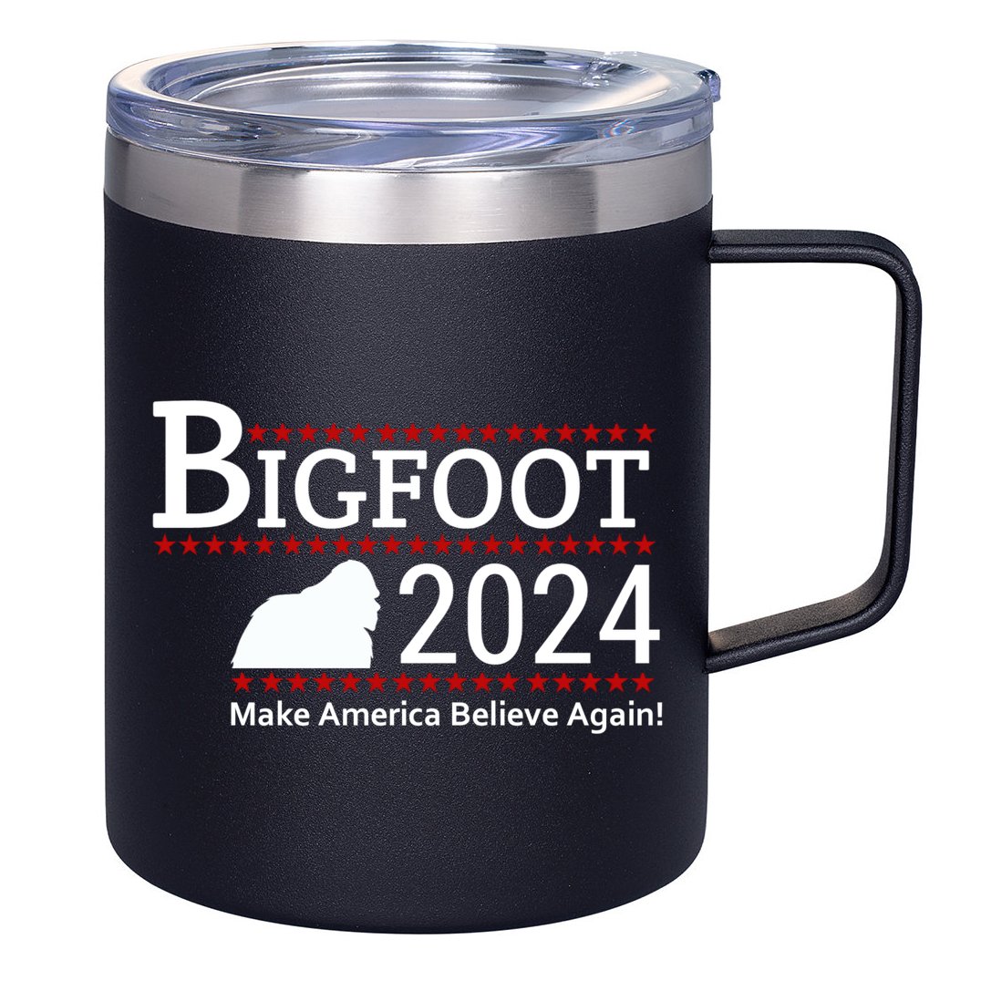 Bigfoot 2024 Make America Believe Again! 12oz Stainless Steel Coffee Mug