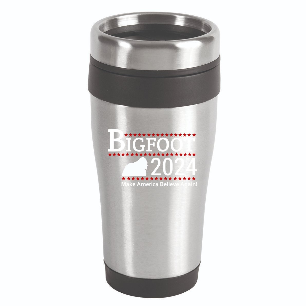 Bigfoot 2024 Make America Believe Again! 16oz Travel Tumbler