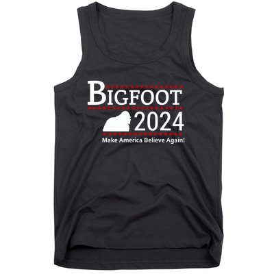 Bigfoot 2024 Make America Believe Again! Tank Top