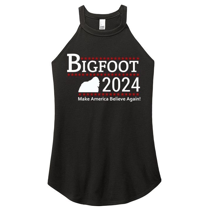 Bigfoot 2024 Make America Believe Again! Women's Perfect Tri Rocker Tank