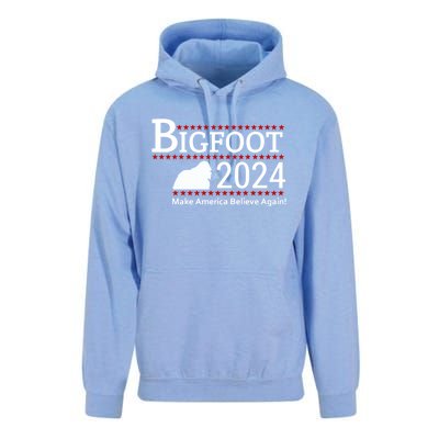 Bigfoot 2024 Make America Believe Again! Unisex Surf Hoodie