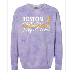 Boston 262 Marathon Support Crew For Men Women Colorblast Crewneck Sweatshirt