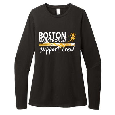 Boston 262 Marathon Support Crew For Men Women Womens CVC Long Sleeve Shirt