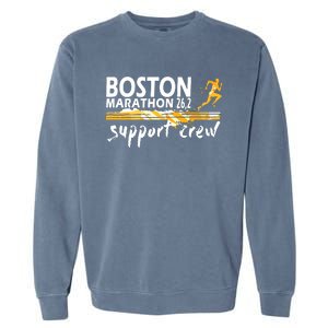 Boston 262 Marathon Support Crew For Men Women Garment-Dyed Sweatshirt