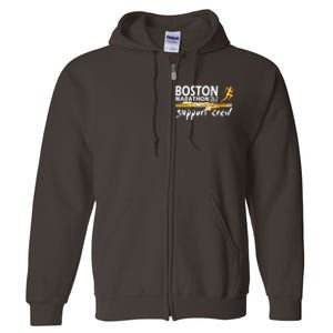 Boston 262 Marathon Support Crew For Men Women Full Zip Hoodie