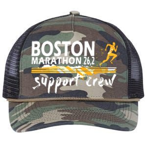 Boston 262 Marathon Support Crew For Men Women Retro Rope Trucker Hat Cap