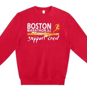 Boston 262 Marathon Support Crew For Men Women Premium Crewneck Sweatshirt