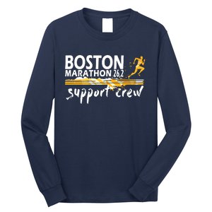 Boston 262 Marathon Support Crew For Men Women Long Sleeve Shirt