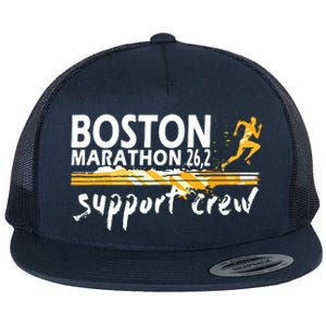 Boston 262 Marathon Support Crew For Men Women Flat Bill Trucker Hat