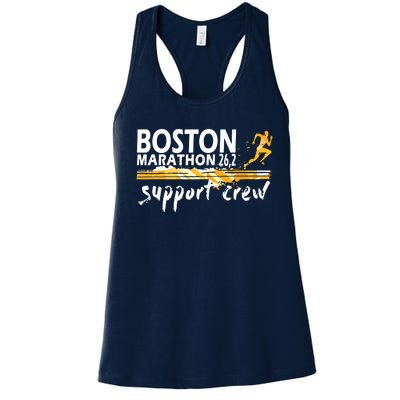 Boston 262 Marathon Support Crew For Men Women Women's Racerback Tank