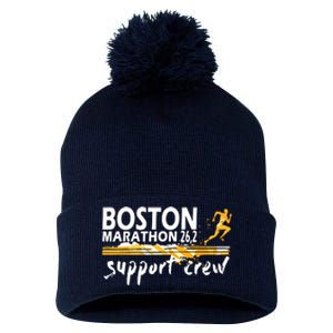 Boston 262 Marathon Support Crew For Men Women Pom Pom 12in Knit Beanie