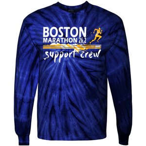 Boston 262 Marathon Support Crew For Men Women Tie-Dye Long Sleeve Shirt