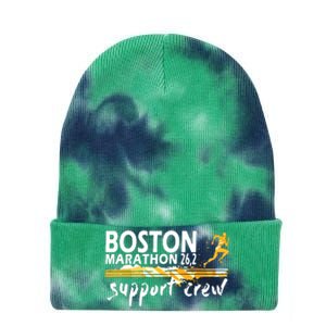 Boston 262 Marathon Support Crew For Men Women Tie Dye 12in Knit Beanie