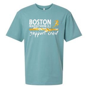 Boston 262 Marathon Support Crew For Men Women Sueded Cloud Jersey T-Shirt