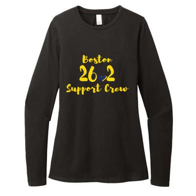 Boston 262 Marathon Support Crew Womens CVC Long Sleeve Shirt