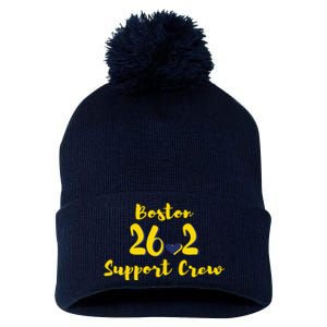 Boston 262 Marathon Support Crew Pom Pom 12in Knit Beanie