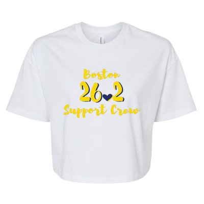 Boston 262 Marathon Support Crew Bella+Canvas Jersey Crop Tee