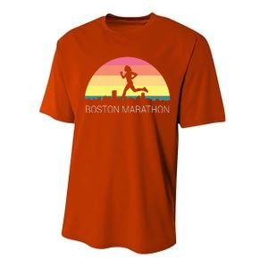 Boston 262 Miles Marathon Running Friend Support Gift Performance Sprint T-Shirt