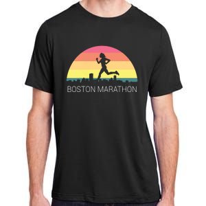 Boston 262 Miles Marathon Running Friend Support Gift Adult ChromaSoft Performance T-Shirt