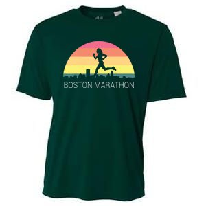 Boston 262 Miles Marathon Running Friend Support Gift Cooling Performance Crew T-Shirt