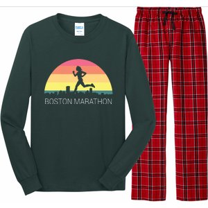 Boston 262 Miles Marathon Running Friend Support Gift Long Sleeve Pajama Set