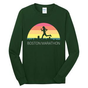 Boston 262 Miles Marathon Running Friend Support Gift Tall Long Sleeve T-Shirt