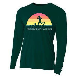 Boston 262 Miles Marathon Running Friend Support Gift Cooling Performance Long Sleeve Crew