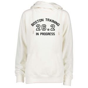 Boston 262 Marathon Training Womens Funnel Neck Pullover Hood