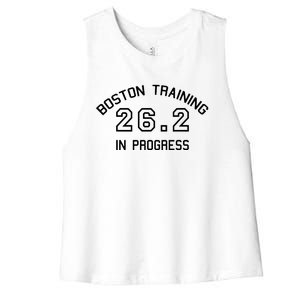 Boston 262 Marathon Training Women's Racerback Cropped Tank