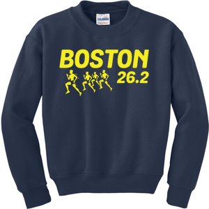 Boston 262 Miles Running Marathon Friend Support Gift Kids Sweatshirt