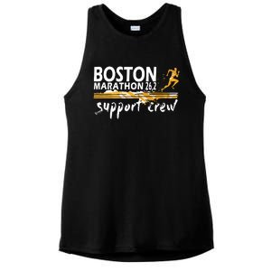 Boston 262 Marathon Support Crew For Womenyouth Ladies PosiCharge Tri-Blend Wicking Tank