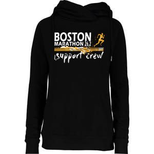 Boston 262 Marathon Support Crew For Womenyouth Womens Funnel Neck Pullover Hood