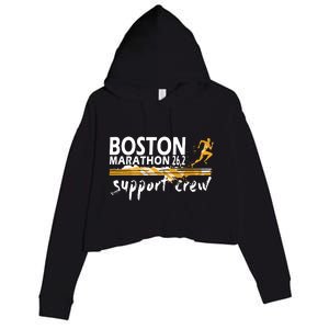 Boston 262 Marathon Support Crew For Womenyouth Crop Fleece Hoodie