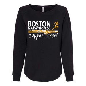 Boston 262 Marathon Support Crew For Womenyouth Womens California Wash Sweatshirt