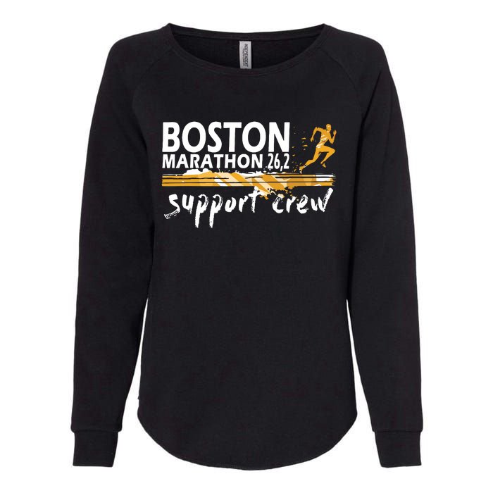 Boston 262 Marathon Support Crew For Womenyouth Womens California Wash Sweatshirt