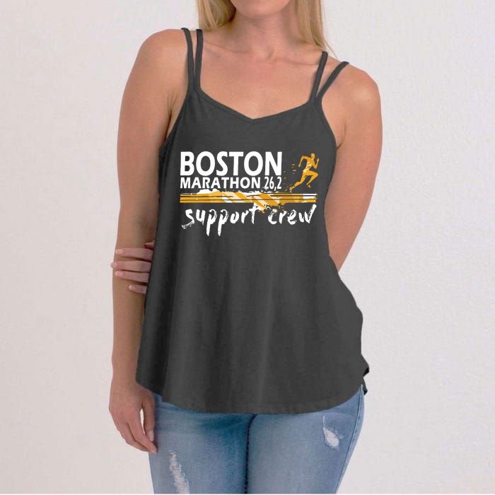 Boston 262 Marathon Support Crew For Womenyouth Women's Strappy Tank