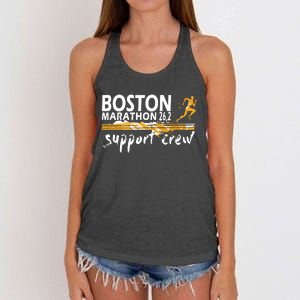 Boston 262 Marathon Support Crew For Womenyouth Women's Knotted Racerback Tank