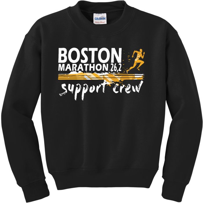 Boston 262 Marathon Support Crew For Womenyouth Kids Sweatshirt