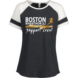 Boston 262 Marathon Support Crew For Womenyouth Enza Ladies Jersey Colorblock Tee