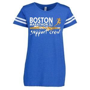 Boston 262 Marathon Support Crew For Womenyouth Enza Ladies Jersey Football T-Shirt