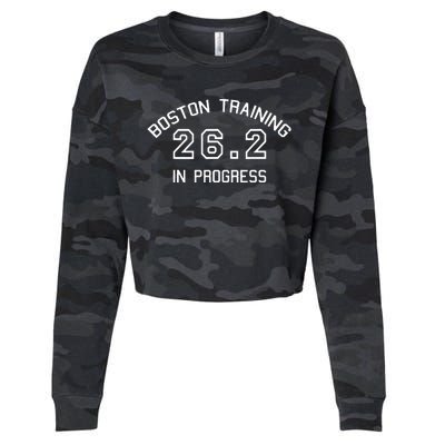 Boston 262 Marathon Training Cropped Pullover Crew